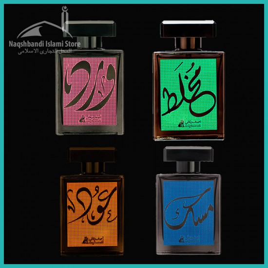 Discount Package of 4 Premium Perfumes Ward Musk Mukhallat Oud