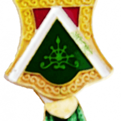 Golden Green Nalain Badge with Threads