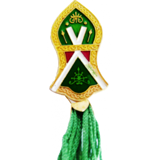 Golden Green Nalain Badge with Threads