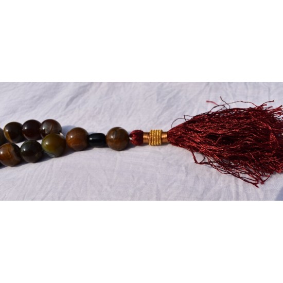 Aqeeq Carnelian Multi-color Bead 33 20MM