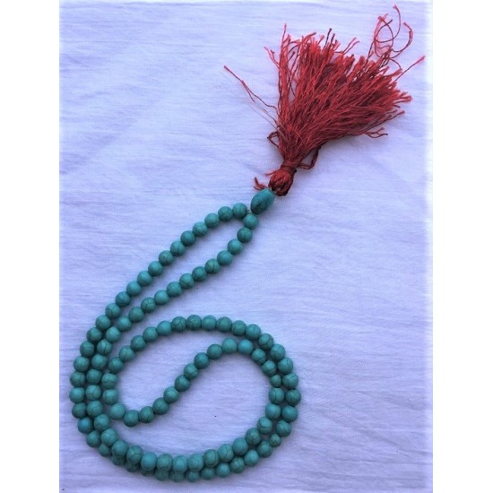 Blue Turquoise [Feroza] Bead 100 8MM