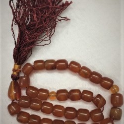 Red Carnelian [Aqeeq] Bead 10mm Oval Shape