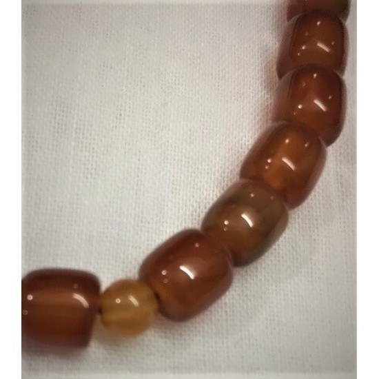 Red Carnelian [Aqeeq] Bead 10mm Oval Shape