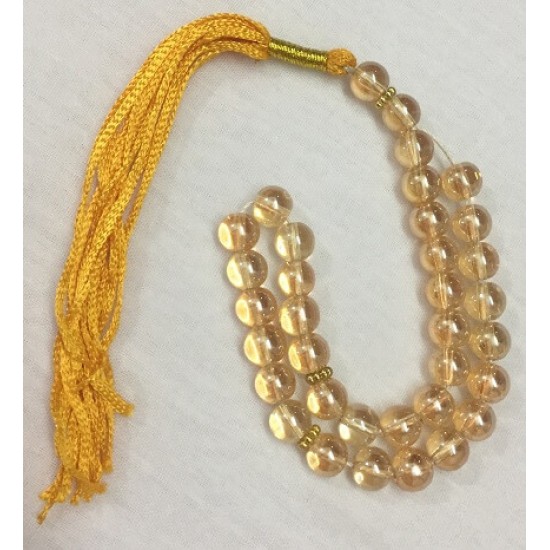 Beautiful Yellow Pearl New Islamic Beads 33 Grains