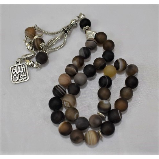 Jupiter Marble Prayer Beads Size 10 MM Counts 33