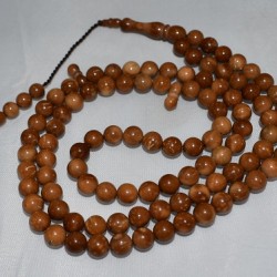 Coca Wood Bead Tasbih – 99 Beads Kuka Misbaha Made from Natural Koka Wood (7mm)