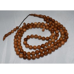 Coca Wood Bead Tasbih – 99 Beads Kuka Misbaha Made from Natural Koka Wood (7mm)