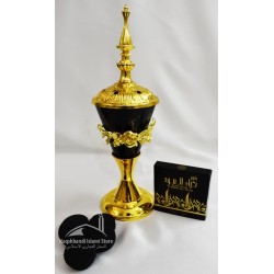Black Golden Incense Burner - Non-electric