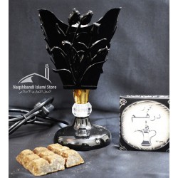 Black Metal Traditional Design Incense Burner - Electric