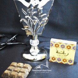 Silver Leave Style Electric Incense Burner 