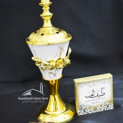 White Golden Incense Burner - Non-Electric