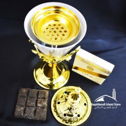 White Golden Incense Burner - Non-Electric