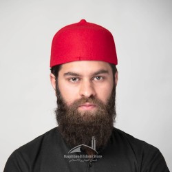 Red Rumi Hat – Traditional Wool Hat for Comfort and Style