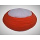 Handmade Green Nalain Imama Hat 9 Meters Orange Wrapping on White Cap