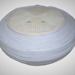 Handmade White Nalain Imama Hat 7 Meters White Wrapping on White Cap