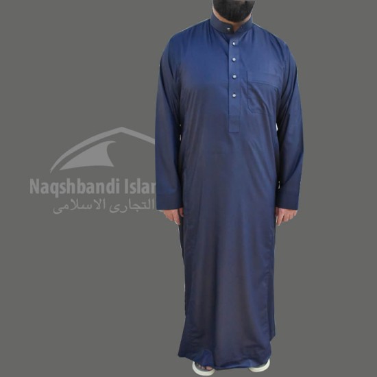 Jubba Muslim Clothing Men Navy Blue