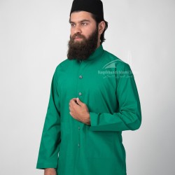Sufi Muslim Casual Shirt – Green Spiritual Attire for Men