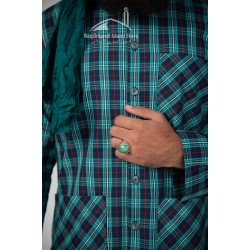 Plaid Checkered Muslim Casual Shirt – Full Sleeve Modest Islamic Wear