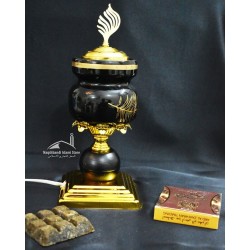 Black Ceramic Electric Crown Incense Burner