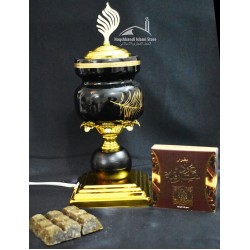 Black Ceramic Electric Crown Incense Burner