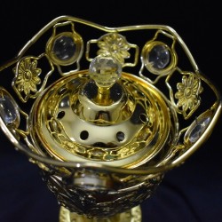 Golden Bowl Shape Incense Burner--Non Electric
