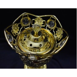 Golden Bowl Shape Incense Burner--Non Electric