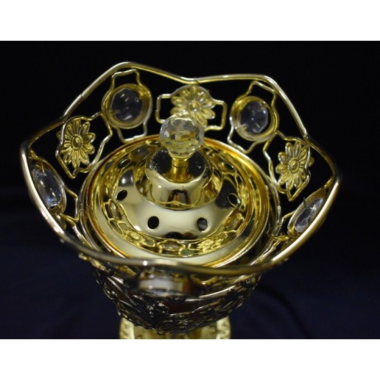 Golden Bowl Shape Incense Burner--Non Electric