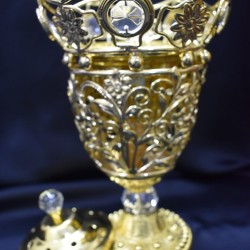 Golden Bowl Shape Incense Burner--Non Electric