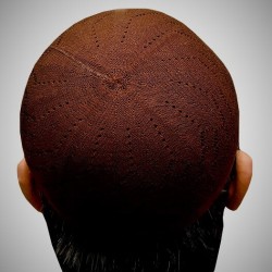 Prayer Cotton Knit Cap Brown