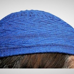 Prayer Cotton Knit Cap Blue