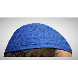 Prayer Cotton Knit Cap Blue