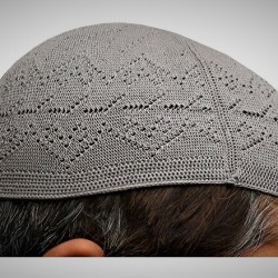 Prayer Cotton Knit Cap Grey