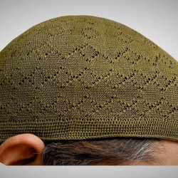 Prayer Cotton Knit Cap Henna Green