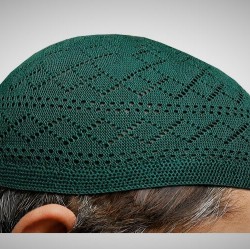 Prayer Cotton Knit Cap Dark Green