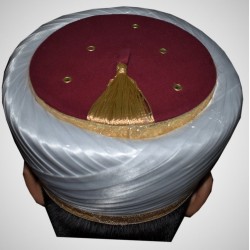 Maroon Syrian Shami Imam Hat – Authentic Sufi & Scholar Cap