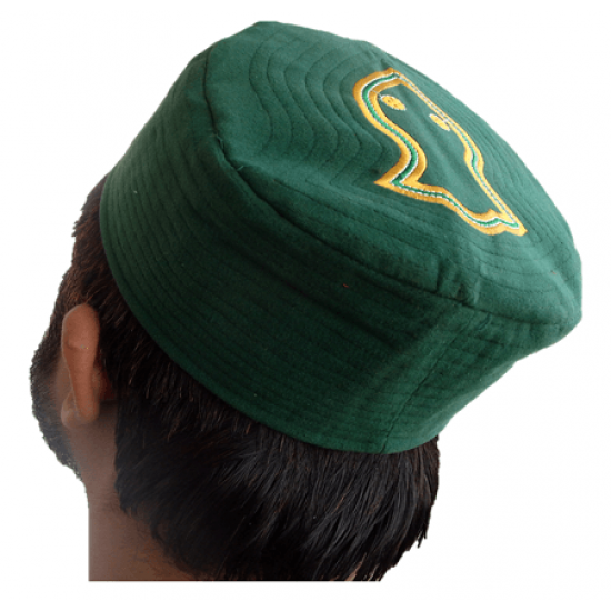 Kufi Nalain Dark Green Muslim Hat