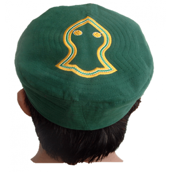 Kufi Nalain Dark Green Muslim Hat