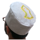 Kufi Nalain Cap White Sufi Muslim Hat