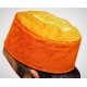 Kufi Nalain Cap Orange Kufi Hat
