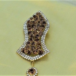 New Brown Pearls Nalain Pak Large Badge 