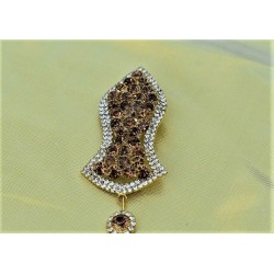 New Brown Pearls Nalain Pak Large Badge 