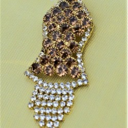 New Brown Pearls Nalain Sharif Small Badge 