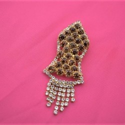 New Brown Pearls Nalain Sharif Small Badge 