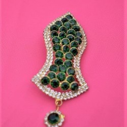 New Green Pearls Nalain Sharif Large Badge 