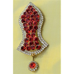 New Red Pearls Nalain Pak Large Badge 