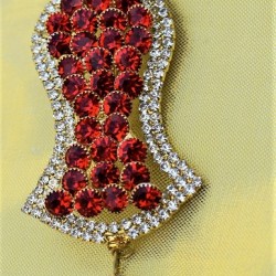 New Red Pearls Nalain Pak Large Badge 