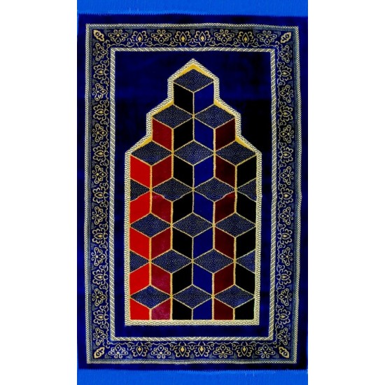 Blue Brick Prayer Rug