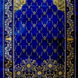Blue Flowers Prayer Rug