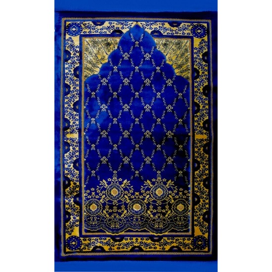 Blue Flowers Prayer Rug