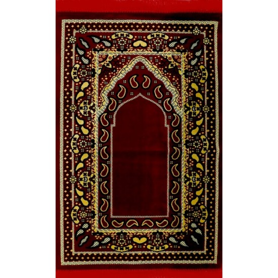 Flame Red Prayer Rug